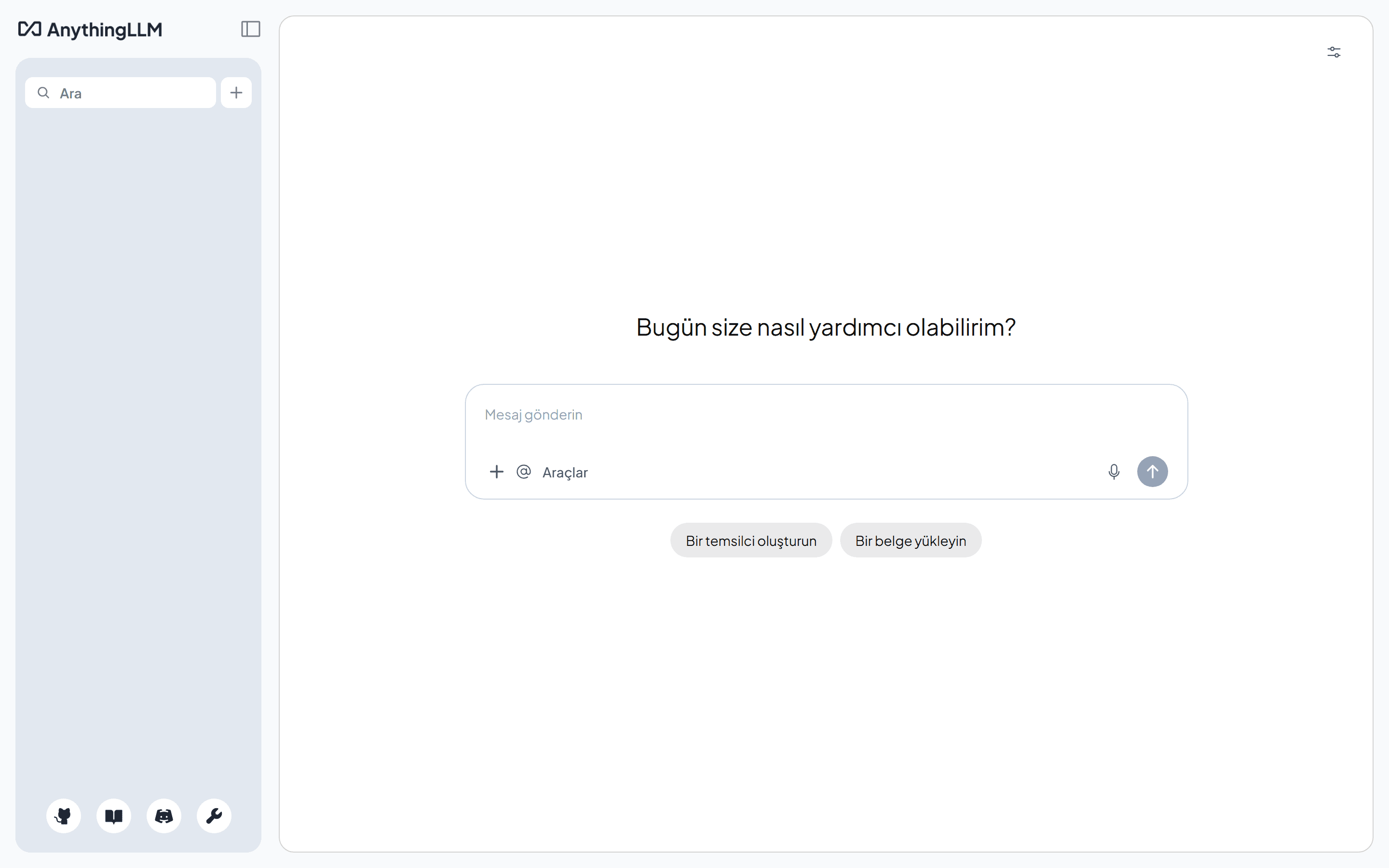AnythingLLM — sohbet arayüzü (relay üzerinden)